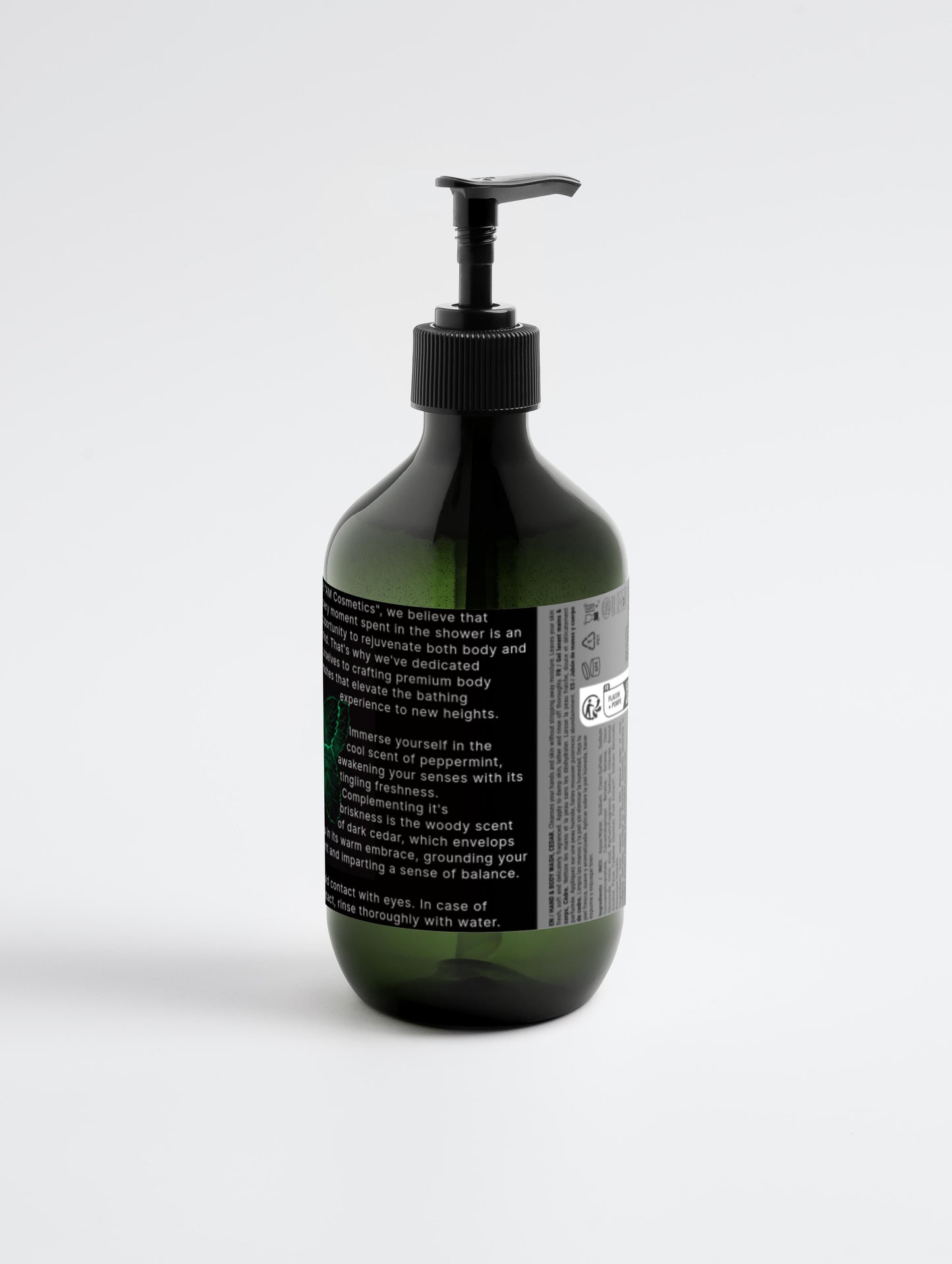 Peppermint & Dark Cedar Body Wash - 490ml