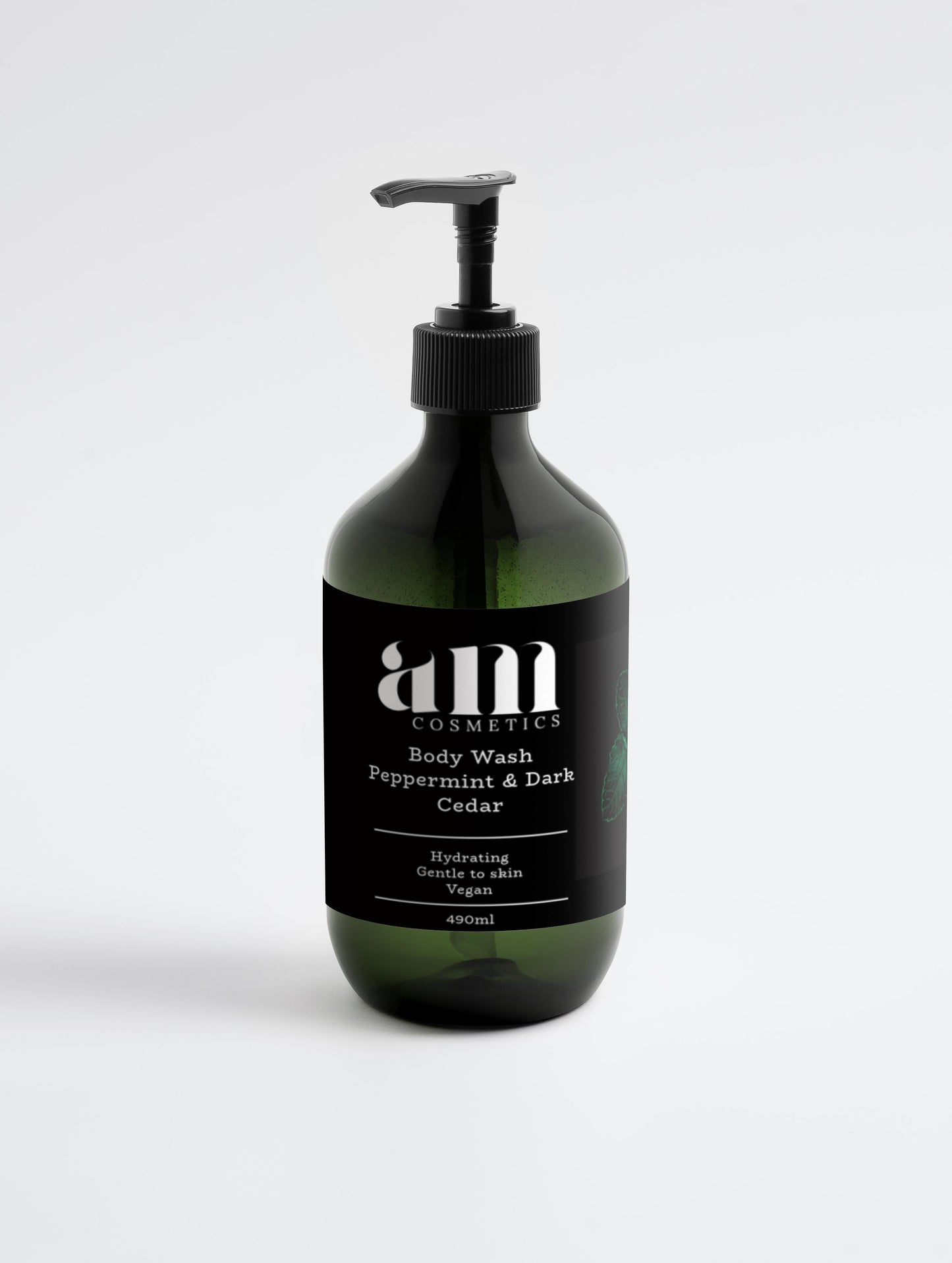 Peppermint & Dark Cedar Body Wash - 490ml